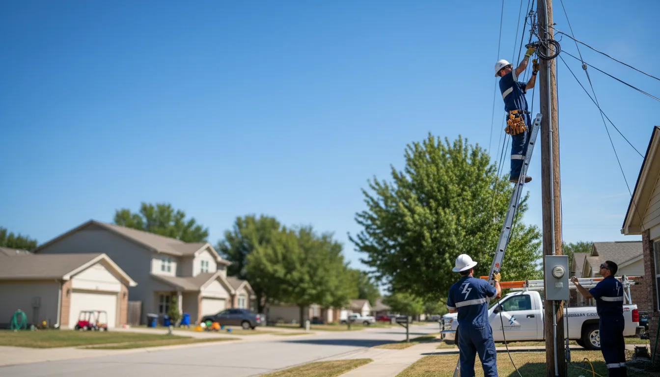 Residential electrician providing installation services in Richfield, KS